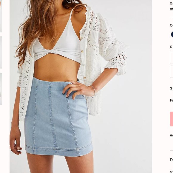 Free People Dresses & Skirts - Free People Modern Femme Denim Skirt:)